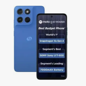 Motorola G57 Power 5G (Regatta, 8GB RAM, 128GB Storage) | Snapdragon 6s Gen 4 Processor | 6.72" FHD+ Display | 50MP LYT-600 + 8MP Ultrawide | 8MP Selfie Camera | 7000mAh Battery, 33W TurboPower | IP64