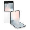 Samsung Galaxy Z Flip7 FE 5G Smartphone with Galaxy AI (White, 8GB RAM, 128GB Storage), Ultra Sleek Compact Design, 50MP High-Resolution FlexCam, Long-Lasting 4000 mAh Battery, All-New One UI 8