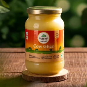 TATA Product - Organic India Pure Cow Ghee, Glass Bottle, Sourced from Organically Fed Cows (500ml)