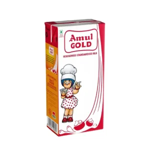 Amul Gold Homogenised Standardised Milk (Tetra Pack) , 1L