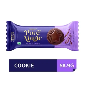 Britannia Pure Magic Choco Stars | Chunky Choco Topped Cookie (68.91 g)