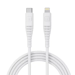 Dubstep Blaze Stellar 33W Type-C To Type-L Data Fast Charging Compatible & Data Sync Cable with Overheat Protection | 70k Insertion Tested - White