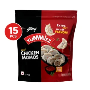 Godrej Yummiez Chicken Momos | Frozen Snack (420g)