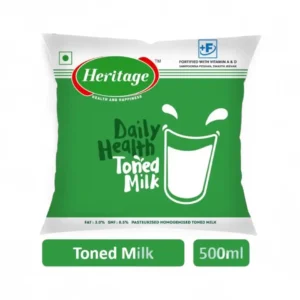 Heritage Toned Fresh Milk (Pouch), 500ml