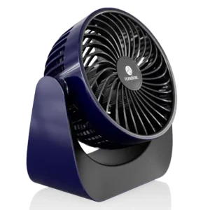 Homebasic Mini Rechargeable USB Portable Fan, 360 Degree Rotation, Handheld & Desk Fan | Blue