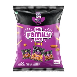 HyFun My Family Pack (3 In 1) Frozen Snack | Crispy & Tasty (600g)