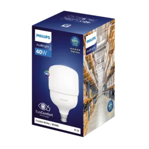 Philips Acebright 40 W Led Bulb (Crystal White) | B22 Base Holder