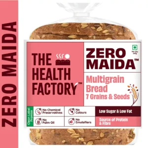 The Health Factory Zero Maida Multigrain Bread | Clean Label - Not Brown (250g)