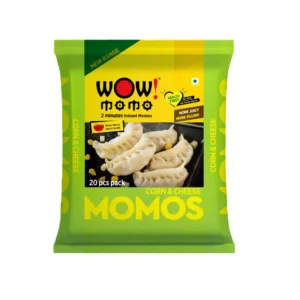 Wow! Corn & Cheese Momos | Frozen Snack (20 pcs)